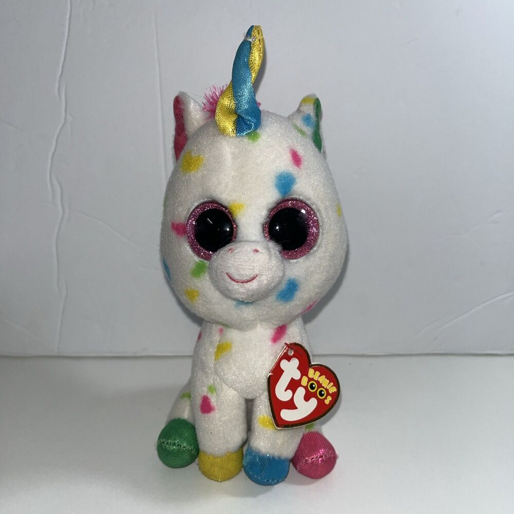 TY Beanie Boos - HARMONIE the Unicorn (Glitter Eyes)  9” Boo Toy